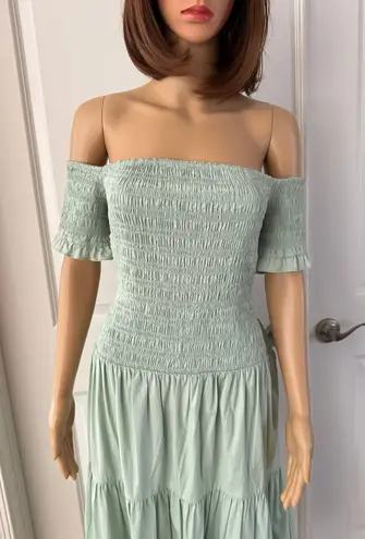 STAUD NWOT Elliot Dress | Sage - Green / Neutral