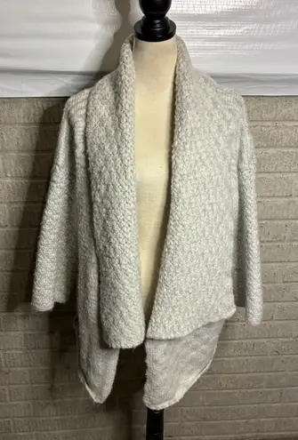 Look By M New York Women's Cozy Shawl Collar Cardigan Sweater One Size Gray Size M