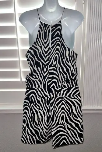 Vix Paula Hermanny Fiorella Black Nora Mini Jumper Romper Size Small Zebra