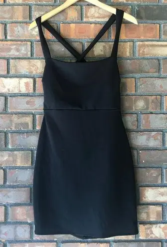 Charlotte Russe Y2K  Little Black Mini Dress Size Large Strappy