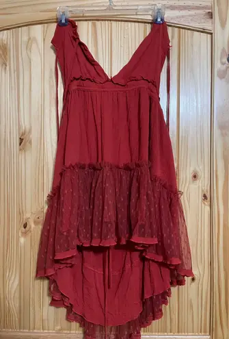 SheIn Red Halter Dress