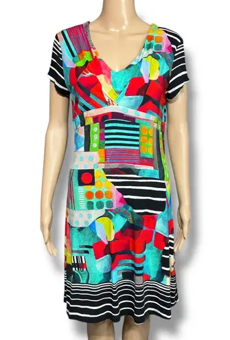 Simply Art by Dolcezza Womens Relaxing in Red Dress Gina Starvolt Pullover Med