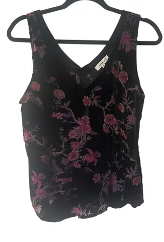 Another Love S Burn Out Velvet Dark Romantic Witchy Vampire Grunge Floral Top Black