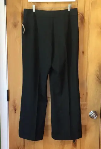 Tahari ASL Charcoal Gray Cuffed Trouser Pants $89 NWT 12P