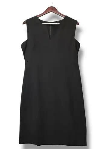 Karl Lagerfeld Paris Sleeveless Black Sheath Dress Size 10 Career Cocktail LBD