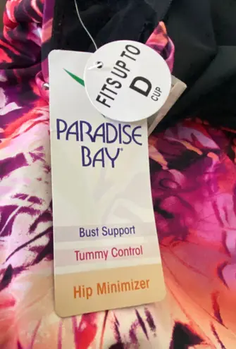 Paradise Bay Tummy Control Bust Support Hip Minimizer 1 Piece Size 10 Cup D NEW