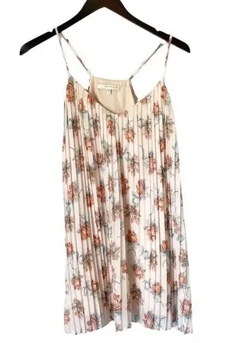 Lavender Brown 𝅺 Pleated Floral Slip Dress Small