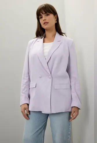 Thakoon Lilac Linen Blazer Purple Size 8