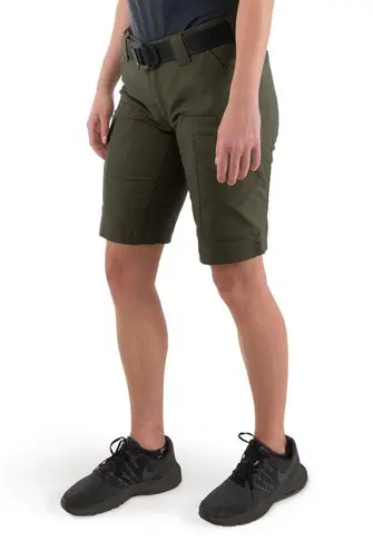 FIRST TACTICAL WOMEN'S V2 TACTICAL SHORTS OLIVE GREEN SIZE 4