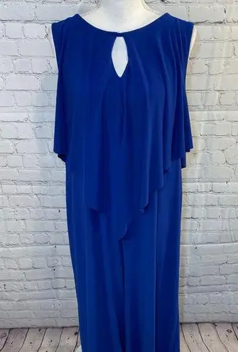 CAPSULE Jumpsuit Layered Cobalt Blue