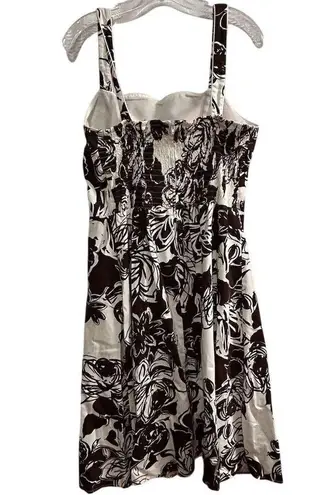 Madison Leigh Women's Size 14 Brown Floral Midi Sundress Summer Casual