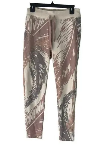 Juvia Women's Size XS Tropical Pink Soft Loungewear Sweat Pants