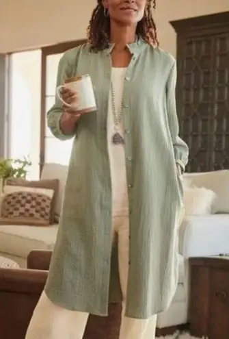 Soft Surroundings NEW big sur gauze dress XL