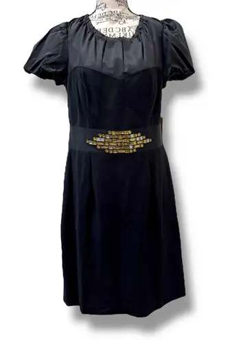 NWT NUE by Shani Size 12 Black Dress Built