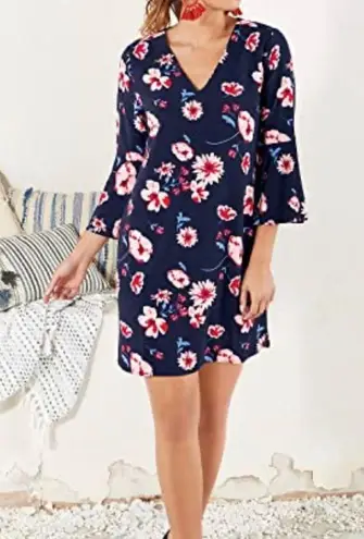 Mud Pie Mila floral bell sleeves dress