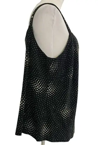 Alex Evenings  Size 18W  Top Blouse Cardigan Open Front Sleeveless 2 Piece Set - Image 6