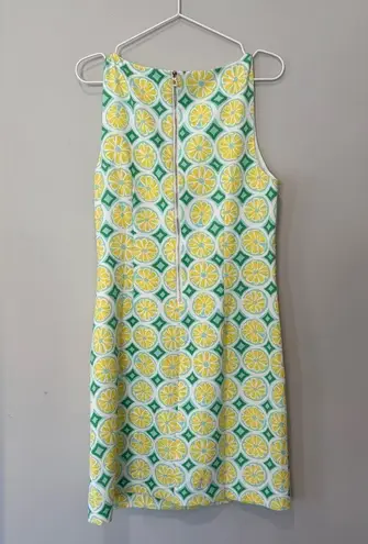 Sail To Sable STS Shift Dress Size Medium Sleeveless Yellow Lemon Green $2151748
