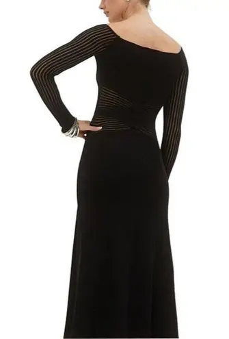 SOVERE Tilt Knit Dress in Black XSmall Womens Midi Sweater Cut out Size XS