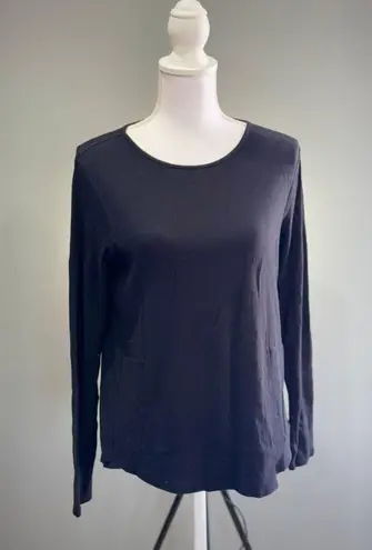 Premise Black Basic L/S Crewneck Tee Size M EUC