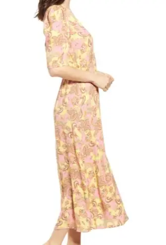 AFRM Hughes Midi Wrap Dress XS NWOT