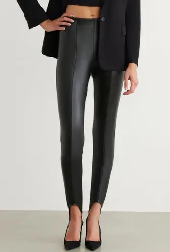 Dynamite stirrup faux leather leggings