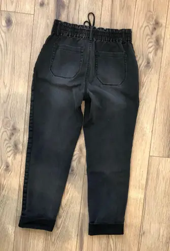 Versona Black Pants With Tuxedo Stripe And Drawstring Waist