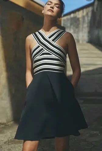 Maeve Anthropologie Crosswise Flare Bandage Dress Size 6