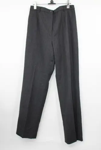 Pendleton 100% Virgin Wool Gray Tapered Pleated Trouser Pants Size 10