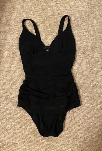 Profile Black One Piece Swimsuit with Bling