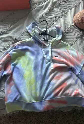 Nike Tie-Dye Cropped Hoodie