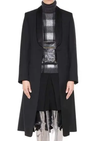 Balenciaga Check Wool & Mohair Blend Turtleneck Sweater size 40