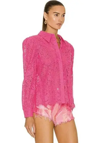 L'Agence New Jenica Lace Blouse, Pink Size XS New w/Tag