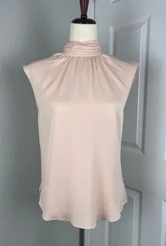 Veronica Beard Tristen Mock Neck Tie Blouse