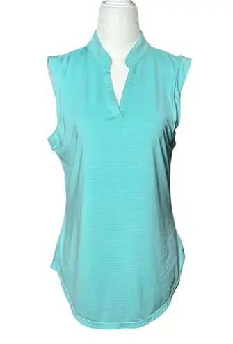 NEW Coral Bay Golf Polo Shirt Womens M Sleeveless UPF 50 Performance Collared Blue Size M