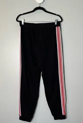 Tommy Hilfiger  Sport women's black cotton blend side stripe sweatpant joggers