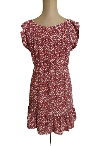 Rails  Red Ditsy Floral Anika Mini Dress Size Small