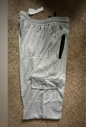 NWT Women/men Akalnny Lightweight Cargo Joggers elastic drawstring waist Size undefined