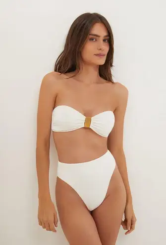 VIX Firenze Becky Bandeau Top, Size Large, $138 White