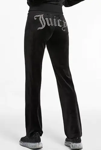 Juicy Couture NEW  Tina Track Pants in Velvety Black, Size M New w/Tag