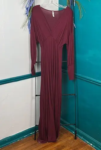 24/7 Comfort Apparel Formal
Long Sleeve Maxi burgundy