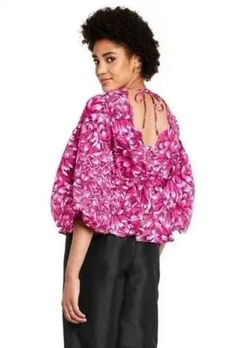 Kika Vargas X Target Floral Blouse Pink XS
