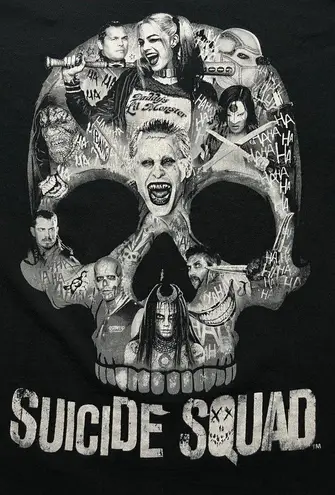 DC Comics Suicide Squad Skull Black Shirt