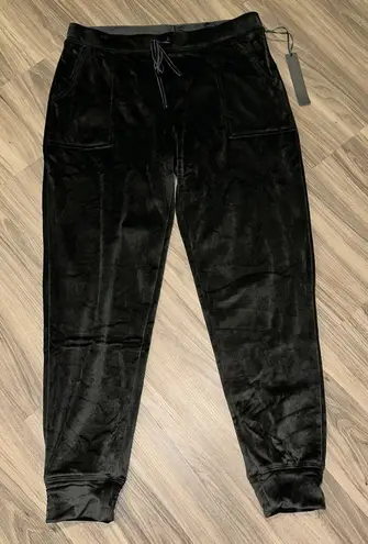 House Of Harlow 1960 Women's Size L Velour Joggers Black Large