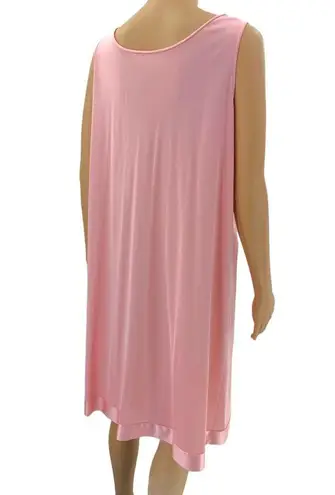 Vanity Fair  MEDIUM USA VINTAGE Semi-Sheer Nylon Sissy Pink Peignoir Night Gown