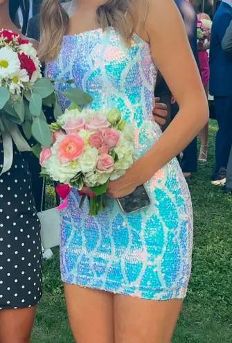 B Darlin Sequin Mini Dress thumbnail 3