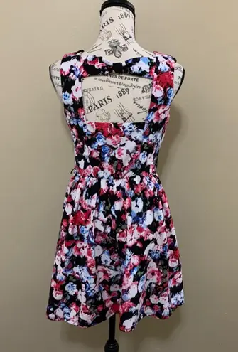 Lila Rose Floral Skater Dress Medium 