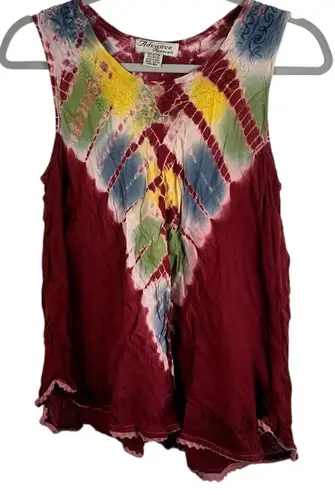 Advance Apparels Red Blue Yellow Green Boho Sleeveless Top Free Size Size undefined