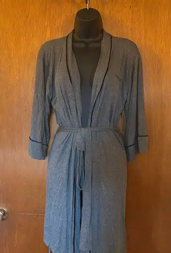 Bebe 🆕  Grey Robe with Black Line Accent