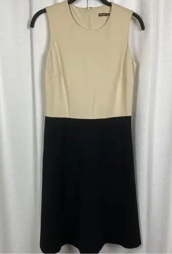 J. McLaughlin  Beige&Black Sleeveless Sheath Dress Sz.XS