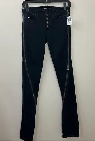 Hudson Jeans Hudson Lenny Zipper Skinny to Flare Edgy Jeans 25 NEW